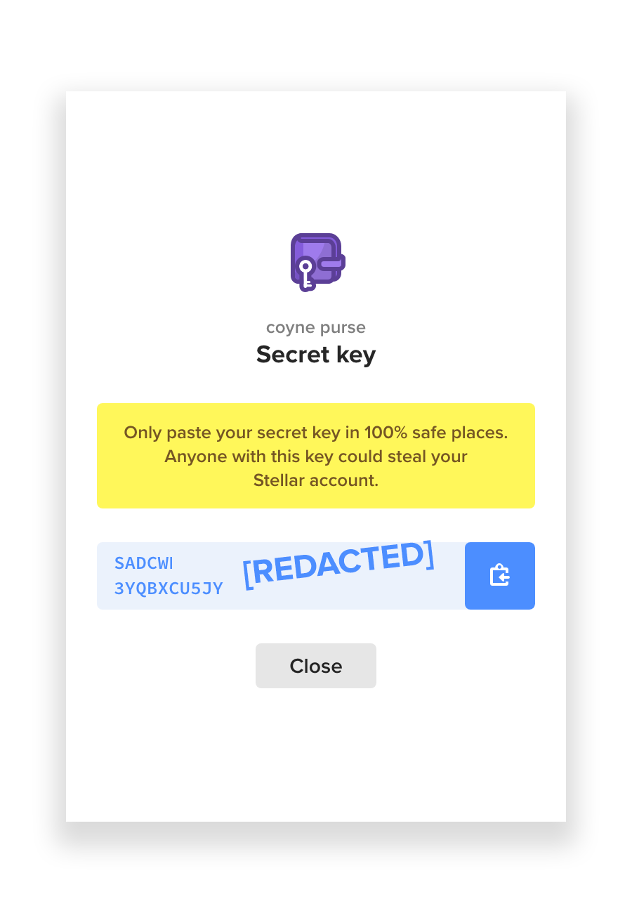 Exporting a Stellar secret key from Keybase